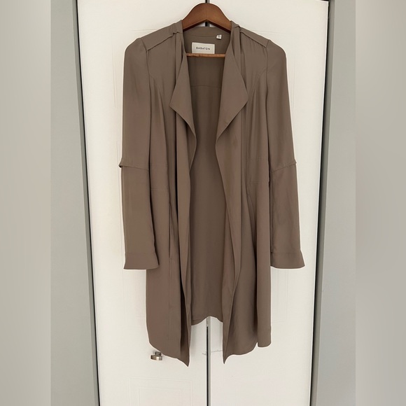 Aritzia Babaton Quincey Taupe duster coat - Picture 1 of 4